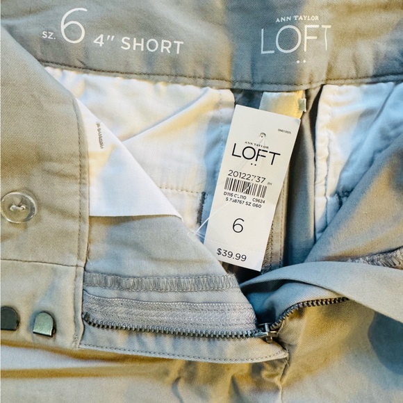 Ann Taylor Light Gray Women's Bermudas - Picture 2 of 5